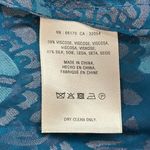 Floreat Valo Burnout Velvet Print Silk
Blend Asymmetrical Hem Blouse Pink Size XS Photo 6