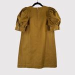 NWT Sea NY Womens Dress Brown Denim Metta Acid Puff Sleeve Mini Jean A Line XS Photo 2