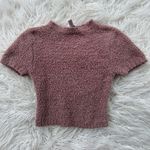 SKIMS  Cozy Knit Crop Top Rose Clay Size S/M Photo 2