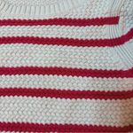 Talbots Striped Pullover Sweater Womens Petite Large Cream Coral Stripes Preppy Photo 1