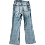 Madewell  Womens Curvy Kick Out Crop Jean 29 Blue Mid Rise Flare Leg Medium Denim Photo 4