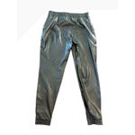 Spanx  Women's Black Leather Like Jogger‎ Pants XL TG Photo 4