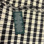 Ralph Lauren Lauren Houndstooth black white sleeveless dress 4 faux leather trim Photo 9