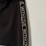 Maje  Black Mini Skirt with Side Text Photo 5