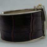 Ladies 35mm cuff bracelet watch gold tone dial size 6” runs Photo 4