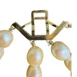 Yves Saint Laurent Vintage Four Strand Baroque Pearl Necklace w/Box & COA Gold Photo 7