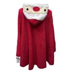Christmas Poncho Womens Santa Claus Holiday Sweater Size‎ OSFM Hooded Red Size undefined Photo 4