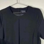 Universal Standard  Black Short Sleeve Ruffle Front Top‎ Photo 2