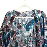 Umgee Kimono Womens Medium Large Multicolor Paisley Boho Fringe Open Cardigan Photo 1