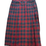 Pendleton Vintage  Womens 100% Virgin Wool Plaid Pleated Skirt 14 PETITE 14P USA Photo 0