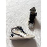 Golden Goose Slide High Top Glitter Toe Leather Quarter and Star Horsy Wave Photo 1