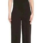 Halston Heritage black V-neck jumpsuit open back sleeveless size 10 D9 Photo 0