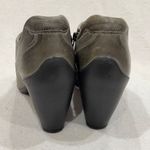Ecco  Gray Leather Ankle Heel Bootie EU39 Photo 8