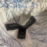 Banana Republic  One Shoulder Ruffle Dress Tropical Print Belted Size M Beach Photo 3