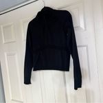 PINK - Victoria's Secret Victoria’s Secret PINK Active Long Sleeve Black Cropped Quarter Zip Size M/L Photo 7