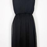 Alice + Olivia Black Pleated Dress Size 2 | Adjustable Straps | $396 Retail Photo 9