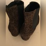 Bruno Magli women leopard suede short heel boots Size 6 Made in Italy Black Photo 8