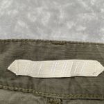 Off-White  Shorts Womens 26 Green Flower Embroidery Cargo Streetwear Military Photo 6