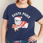 Old Navy Santa Paws graphic tee Photo 0