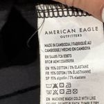 American Eagle  Black Crop Top Short Sleeve Top- Size Small Photo 3