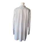 MM.LaFleur M.M. Lafleur Collarless 1/2 Button Up Tunic Long Sleeve Mandarin Collar Photo 3