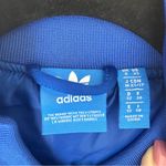 Adidas Embellished Arts Bomber Jacket Women's XS Blue Snap Embroidered Photo 3