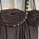 Cache Vintage Y2K  Taupe Cream Ombre One Shoulder Sequin Beaded Dress Size 4 S Photo 2