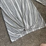Verve Ami  White/black Striped Twist Front 3/4 Length Sleeve Blouse. Size Small Photo 1