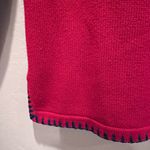 Vintage The Quaker Factory Red Blue Star Oversized Sweater Size Small Holidays Photo 4