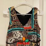 Ny Collection NWOT women’s maxi colorful patterned jeweled belt dress petite M Photo 1
