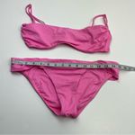 Melissa Odabash Pink‎ Two Piece Bikini Gold Accent Womens Size 8 Summer Vacation Pink Photo 6