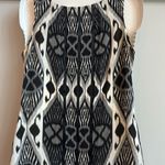 Tory Burch Striking black and white  top size 2  100% silk Photo 3