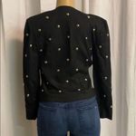 Tina Hagen Studded Cropped Jacket Size Small C25 Black Photo 4