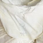 Vintage Cream Brocade Sheath Dress 60s Mod Texture Short Sleeve Shift Size Small White Photo 12