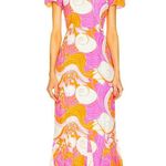 RHODE Lulani Midi Dress Size 2 Pink Photo 12