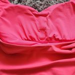 All In Motion  Brushed & Sculpted Rib Sports Short Bodysuit, Size S coral color. Photo 13