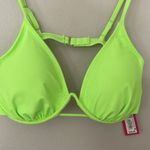 Xhilaration NWT Neon Green Women's Bikini Top Size XL Photo 2
