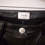 Aritzia  Wilfred Melina High Rise Vegan Leather Pants Straight Leg Black Photo 2