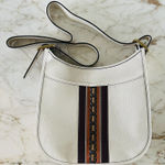 Coach Emery Chalk Multi Pebble Leather Crossbody Bag With Varsity Stripe Photo 0