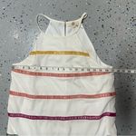 Entro Striped Sleeveless Shift Dress High Neck Colorful Preppy Spring Womens S Photo 11