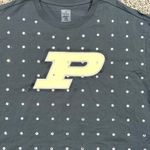 Purdue Boilermakers GameDay Couture Rhinestone Dk Gray Short Sleeve Top XXl Crop Photo 1