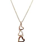 Boutique Dainty Tricolored Heart Trendy Necklace Photo 1