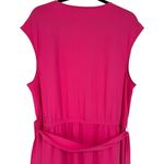 Trina Turk NWT Trina Turk Sand Dune Belted Jumpsuit Pink V Neck Sleeveless Wrap Size XXL Photo 9