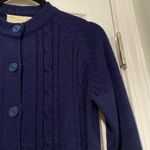 VTG Anderson Little Size M Navy Blue Cable Knit Button Front Cardigan Sweater Size M Photo 1