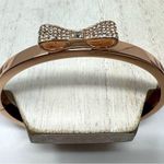 Kate Spade rose gold rhinestone bow bracelet, NWOT Photo 4