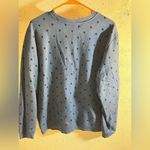 Karen Scott Blue Polka Dot Sweater Photo 5
