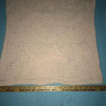 𝅺ACROSS America crocheted vintage sweater light pink floral cotton USA size S Photo 4