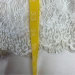 Free People size medium white lace mini dress new bridal anthro open back Photo 7