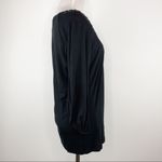 August Silk  Black Embellished Neck Top Size M Photo 7