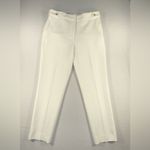 Veronica Beard  Pants Womens Size 12 White Gamila Straight Leg Classic Trouser Photo 1